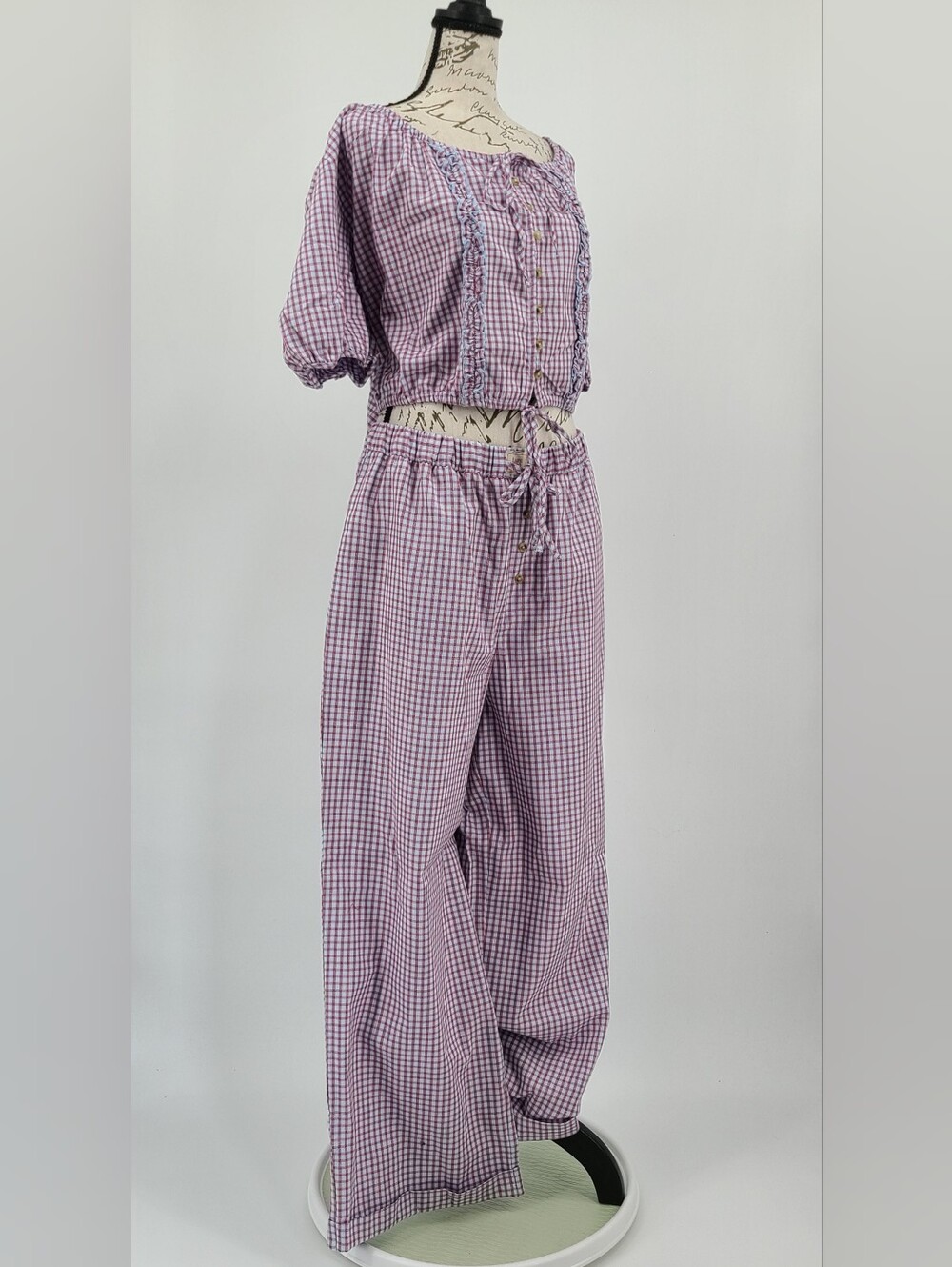 Anthropologie's LyreBird 100% Cotton Fall Pajama Set Size Large